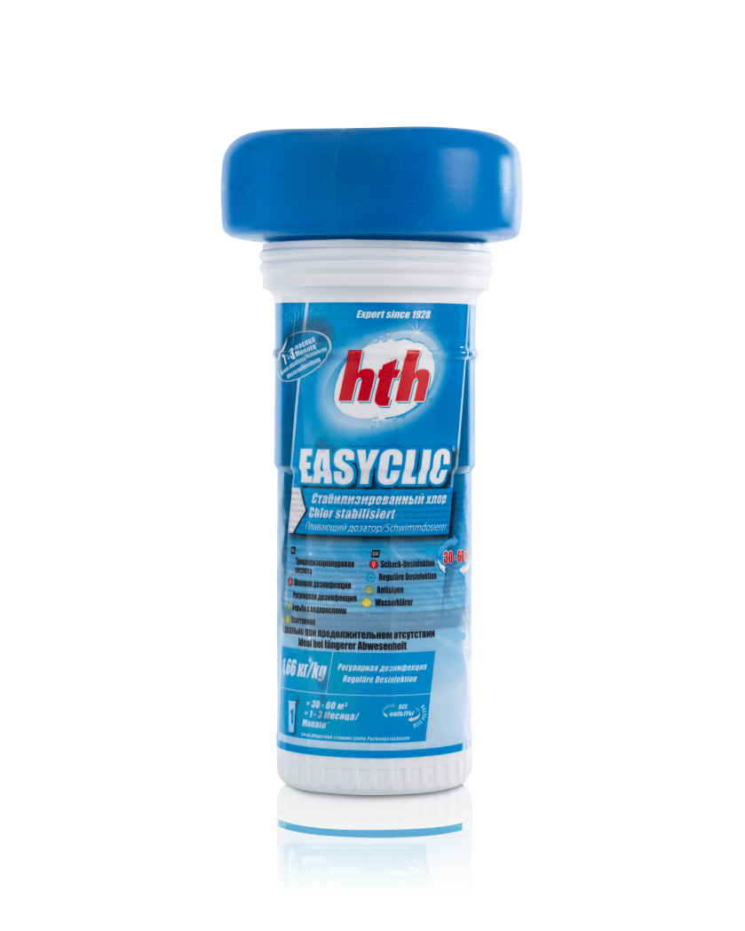 hth® EASYCLIC® 1,66Kg 1 bis 3 Monate Komplettpflege Organisches Chlor