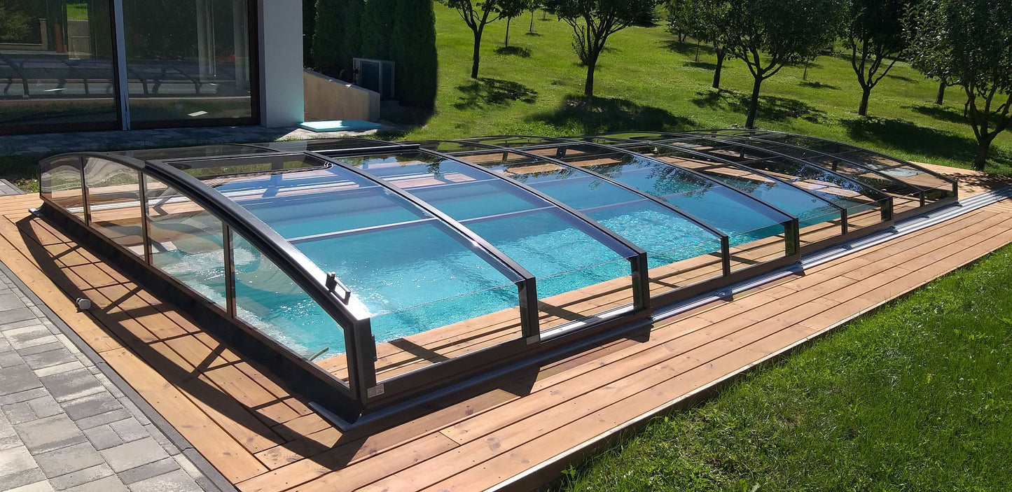 Alukov Azure Flat Angle Poolüberdachung