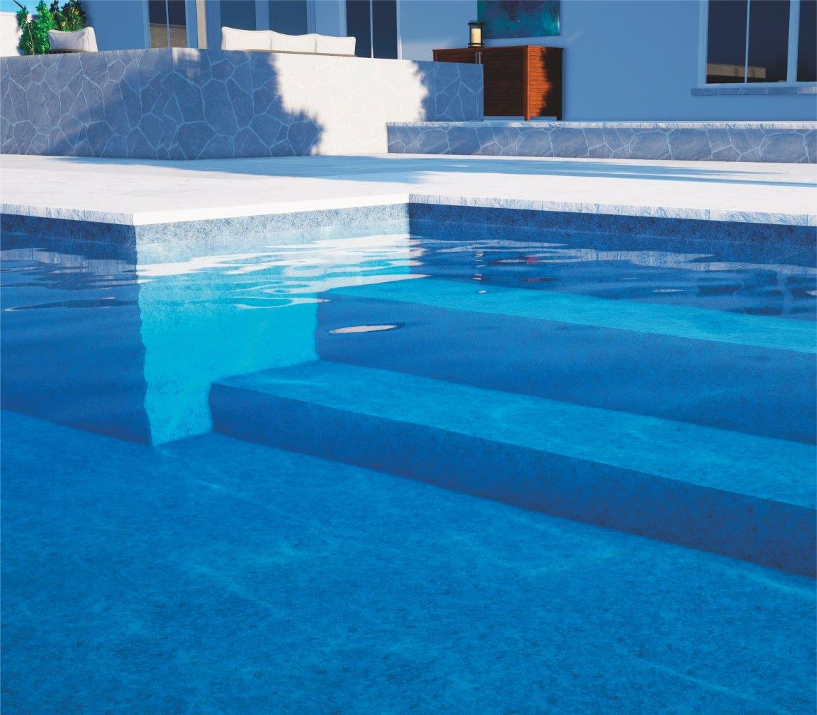 AVfol RELIEF 3D GRANIT BLAU / 1,6 mm / Breite: 1,65 m