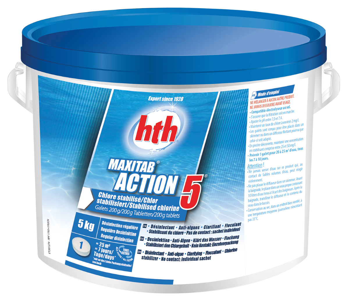 hth® Maxitab ACTION 5® 200g 5Kg