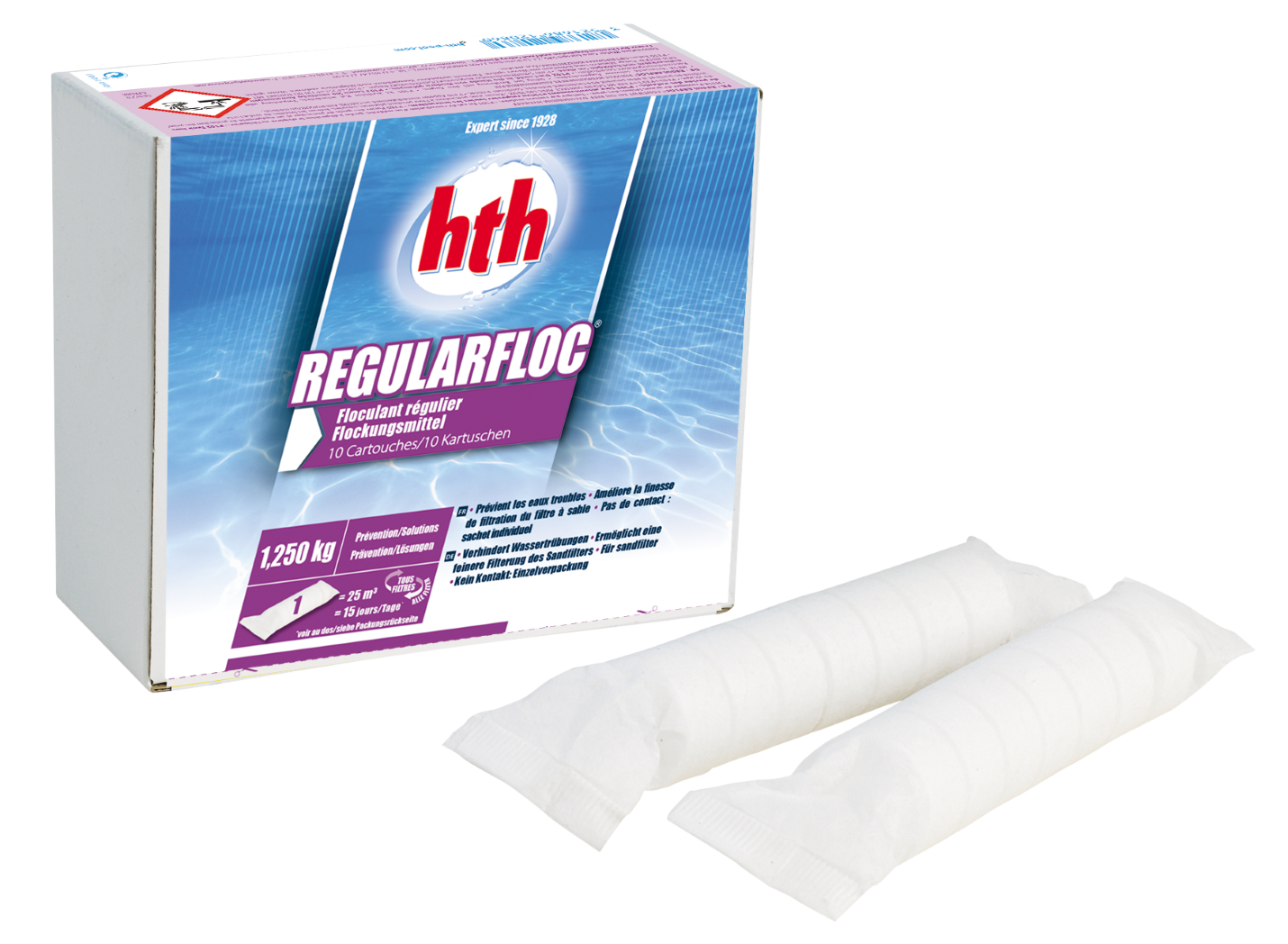 hth® REGULARFLOC® 125g Kartuschen (12x 125g)